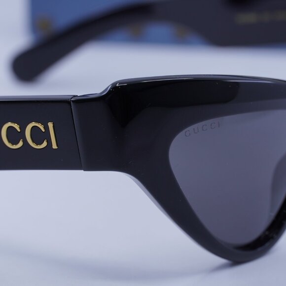 Final Price! Gucci GG1294S 001 Black/Grey Sunglasses - Picture 2 of 11